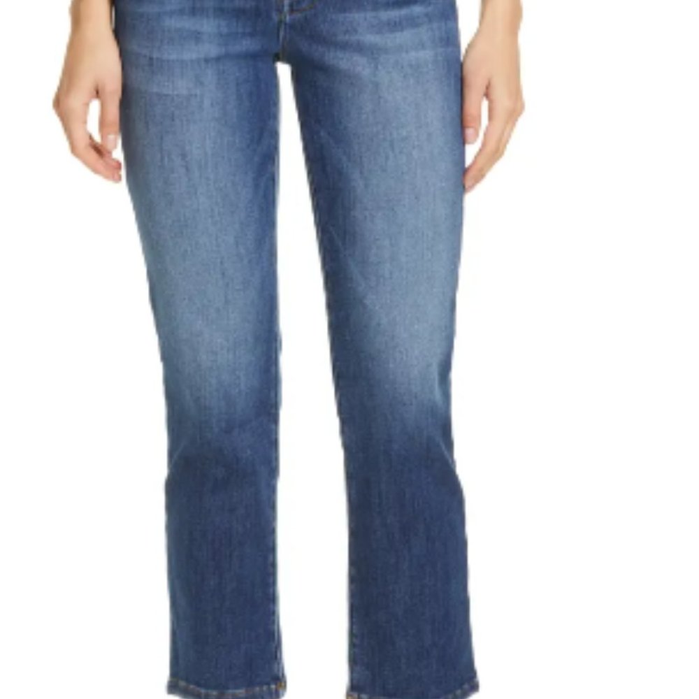 FRAME Le High Ankle Straight-Leg Jeans in Bestia